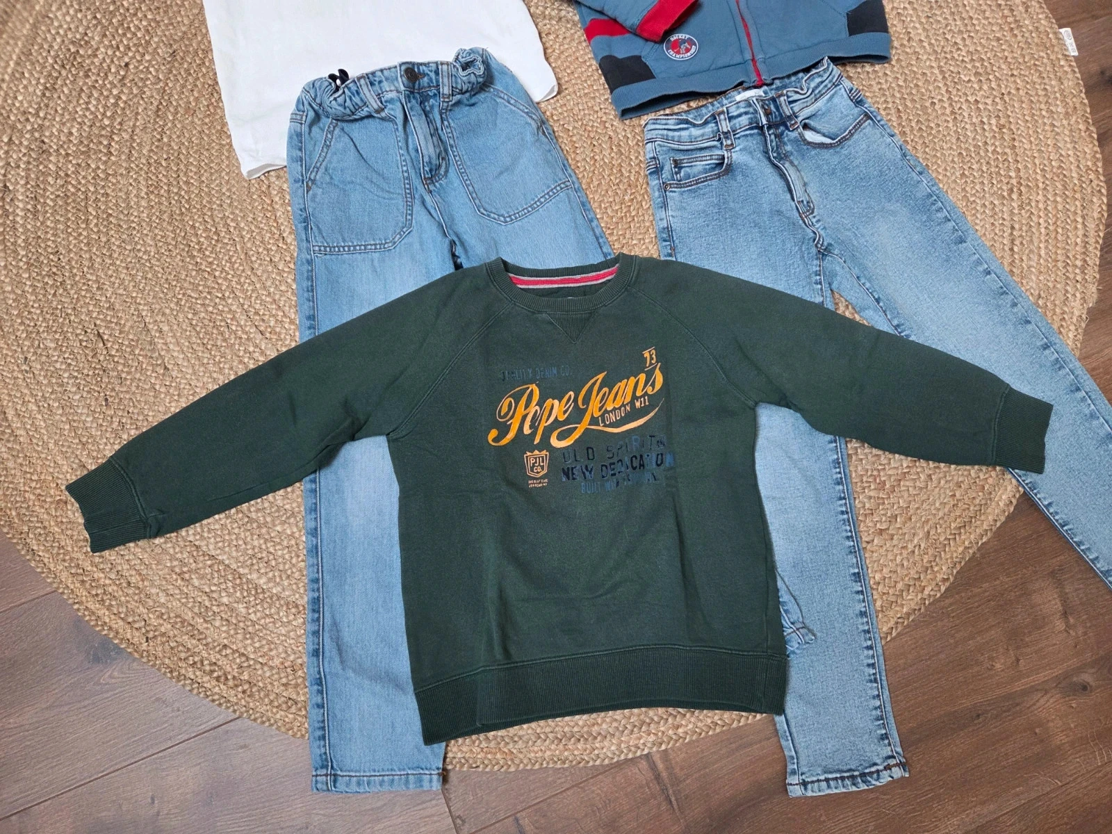 Jongensset 9 jaar terug naar school jeans vest trui – photo 4
